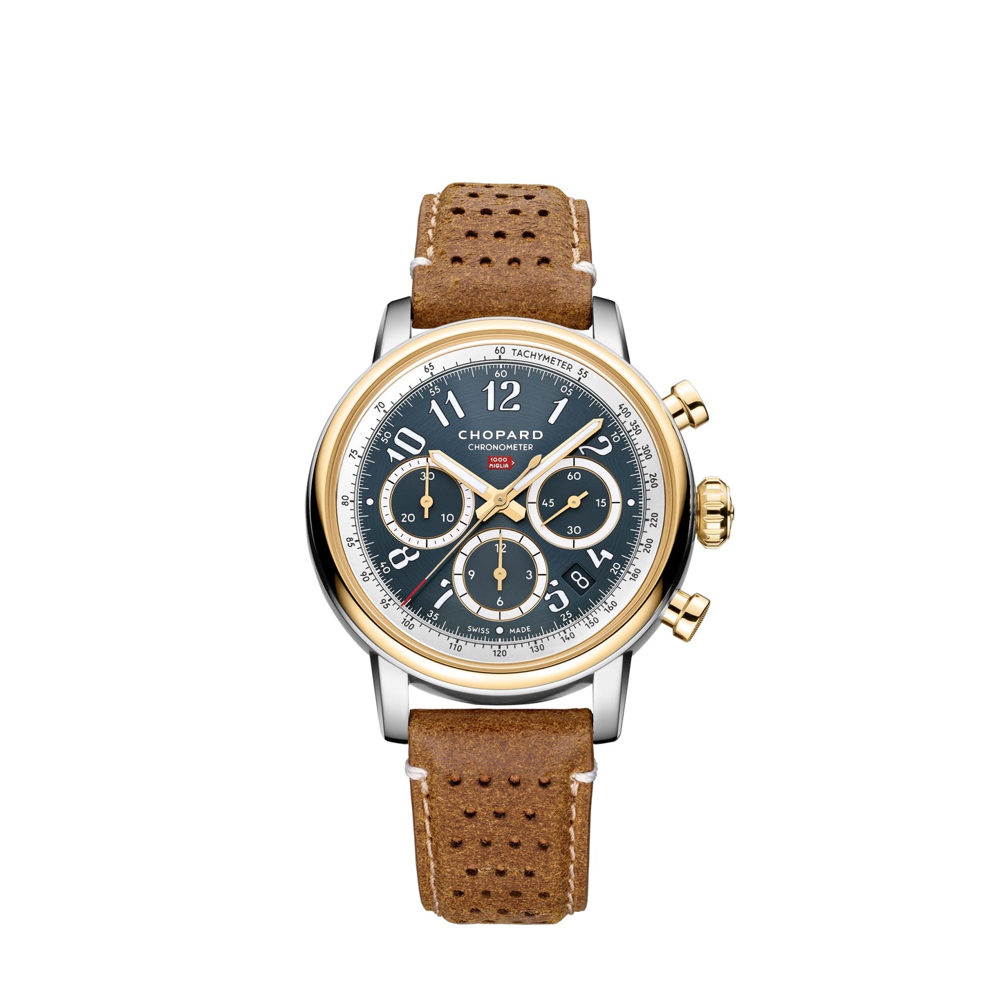 MILLE MIGLIA CLASSIC CHRONOGRAPH 40.5 MM, AUTOMATIC, ETHICAL YELLOW GOLD, LUCENT STEEL 168619-4001