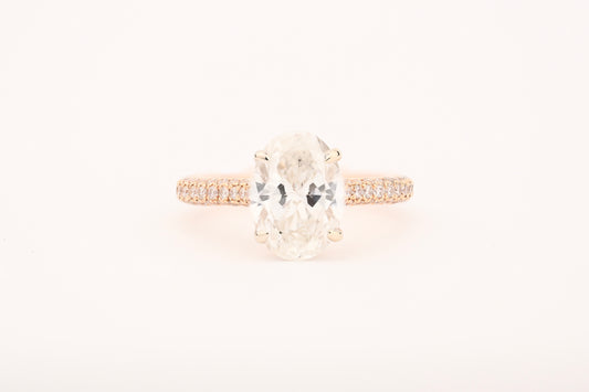 2ct GIA Certified Oval G color SI2 clarity