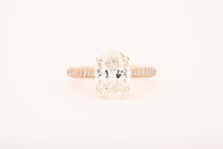 2ct GIA Certified Oval G color SI2 clarity