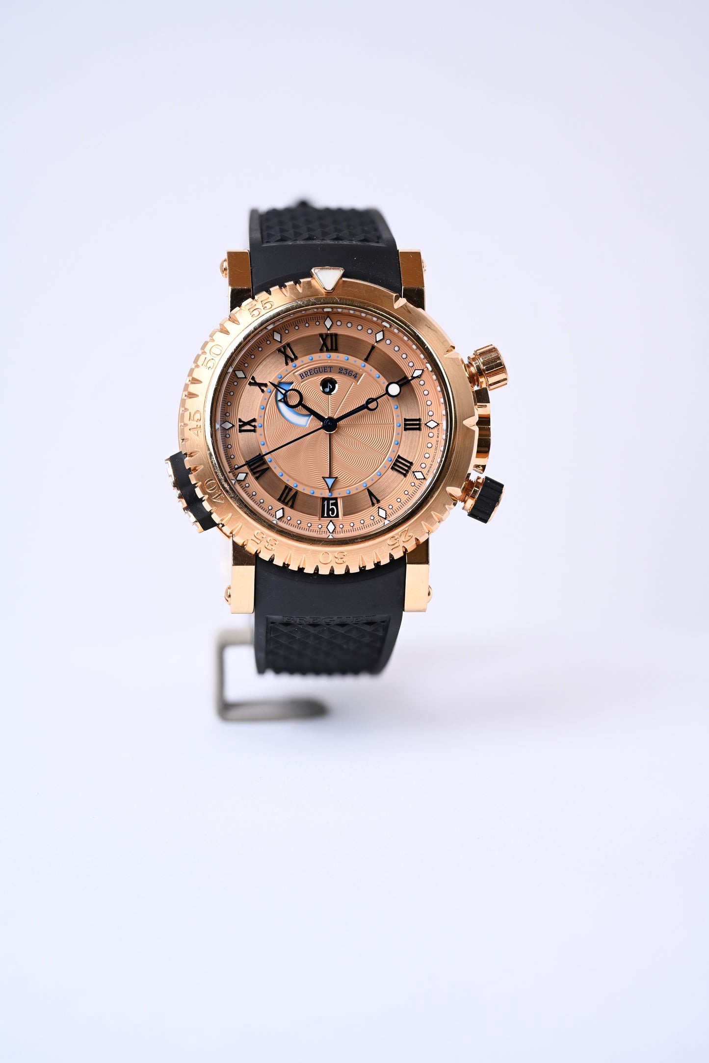 5847BR/32/5ZV Breguet Marine Royale Alarm 18K Rose Gold Men's Watch preowned