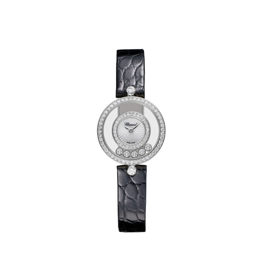Happy Diamonds Icons 26 Mm, Quartz, Ethical White Gold, Diamonds 203957-1214