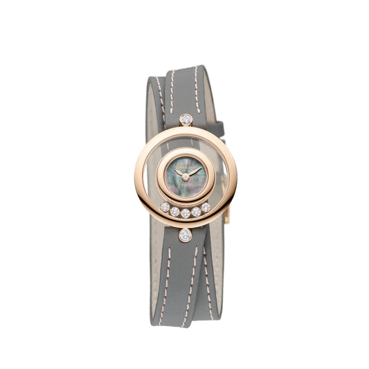 Happy Diamonds Icons 26 Mm, Quartz, Ethical Rose Gold, Diamonds 209415-5003
