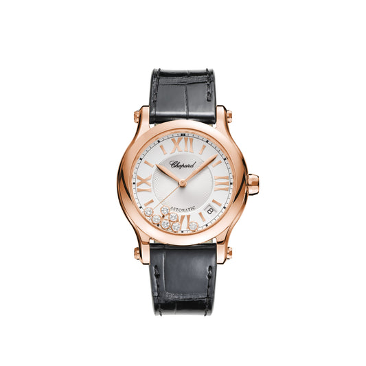 Happy Sport 36 Mm, Automatic, Ethical Rose Gold, Diamonds 274808-5001