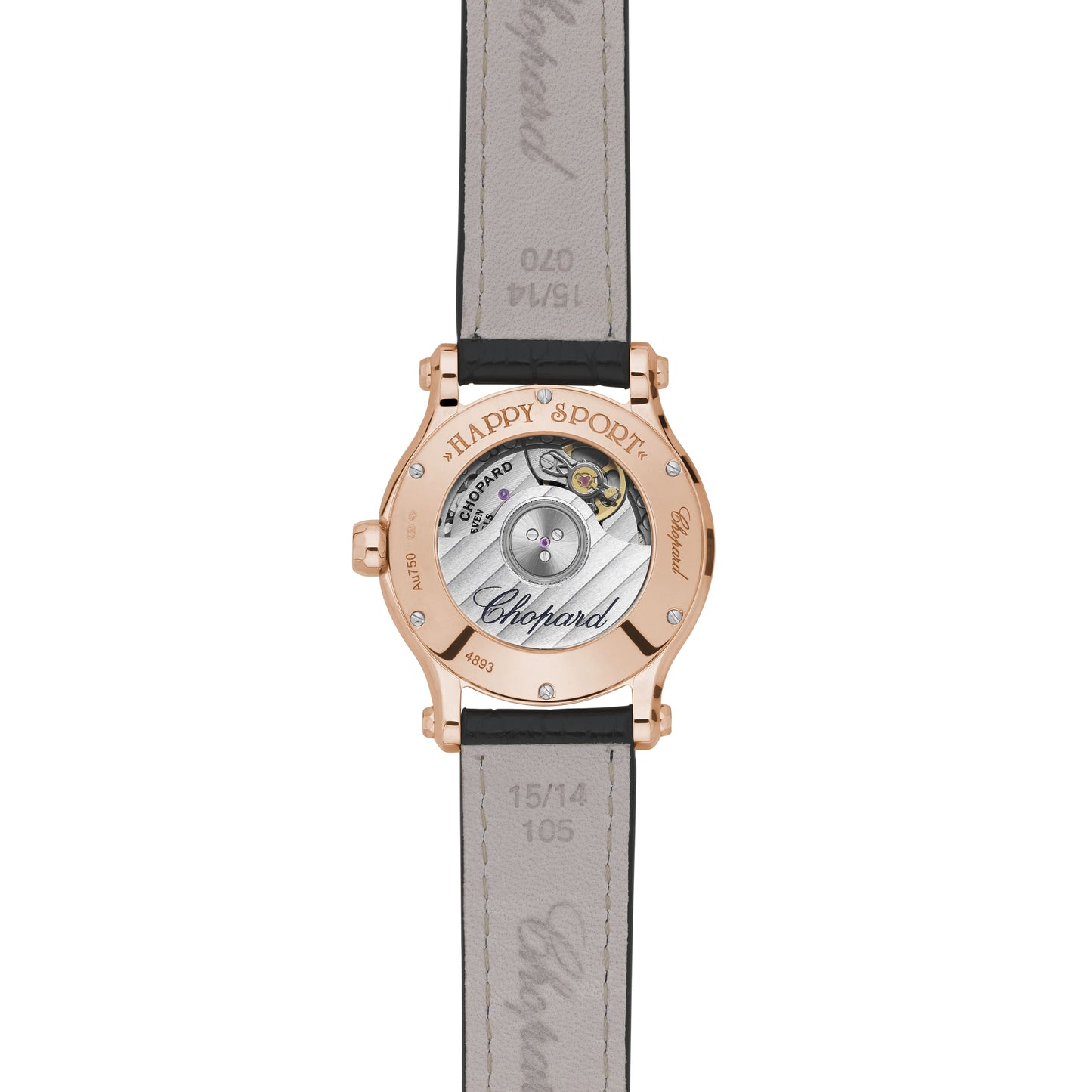 HAPPY SPORT 30 MM, AUTOMATIC, ETHICAL ROSE GOLD, DIAMONDS 274893-5011