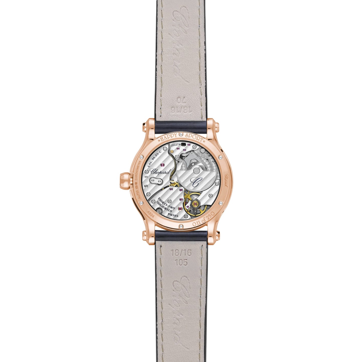 HAPPY MOON 36 MM, AUTOMATIC, ETHICAL ROSE GOLD, DIAMONDS 274894-5001