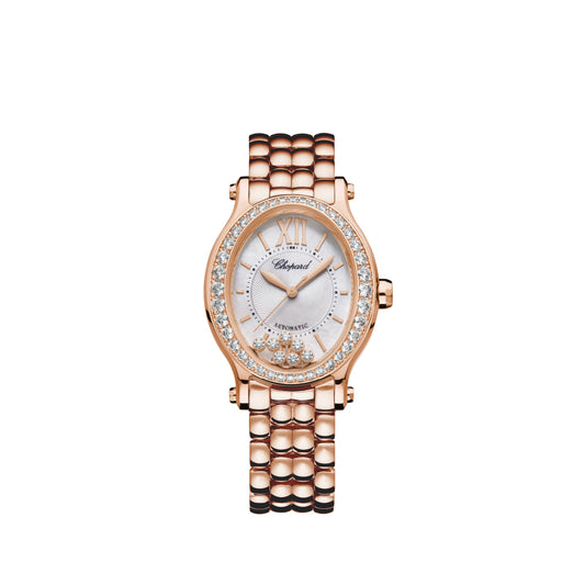 HAPPY SPORT 29 X 31 MM, AUTOMATIC, ETHICAL ROSE GOLD, DIAMONDS 275362-5005