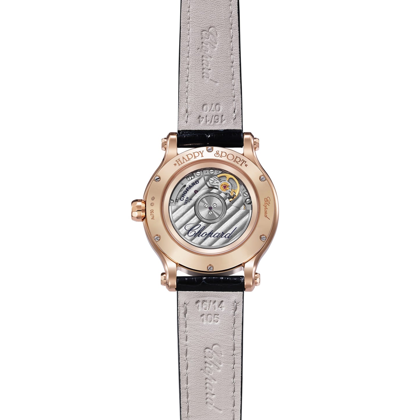 HAPPY SPORT 33 MM, AUTOMATIC, ETHICAL ROSE GOLD, DIAMONDS 275378-5003