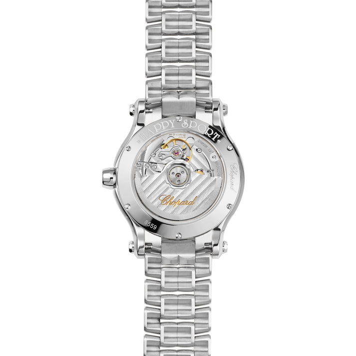 HAPPY SPORT 36 MM, AUTOMATIC, LUCENT STEEL™, DIAMONDS 278559-3002