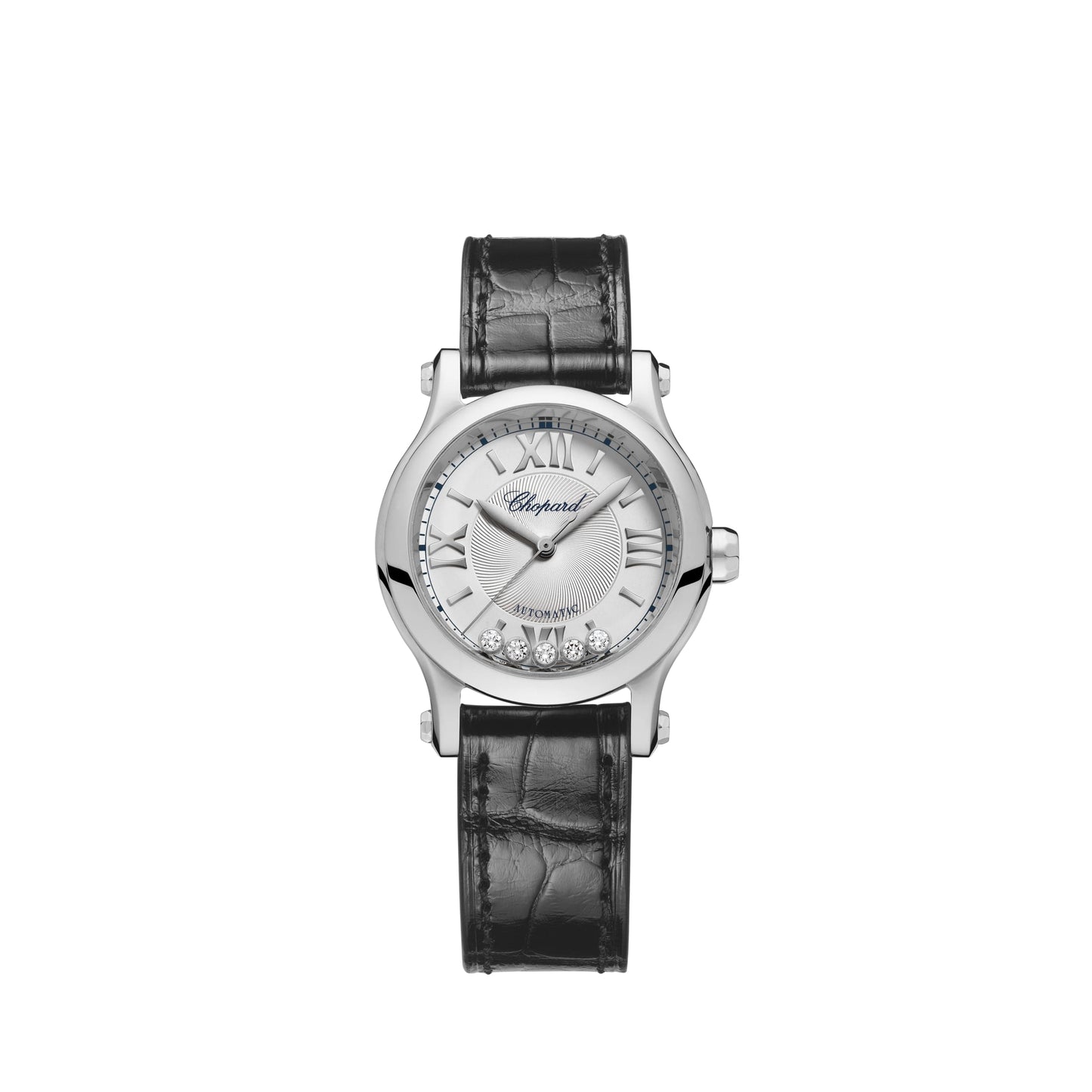 HAPPY SPORT 30 MM, AUTOMATIC, LUCENT STEEL™, DIAMONDS 278573-3011