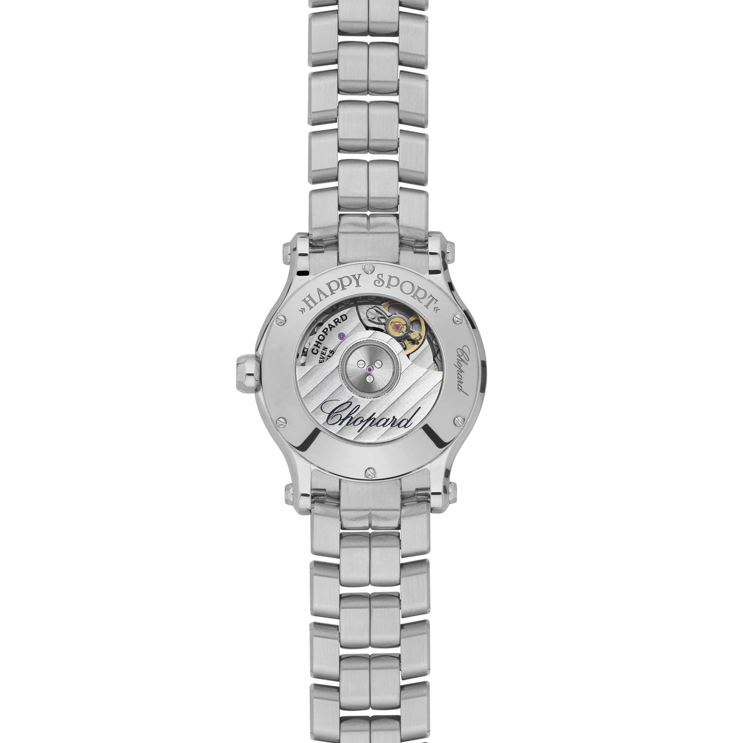 HAPPY SPORT 30 MM, AUTOMATIC, LUCENT STEEL™, DIAMONDS 278573-3012