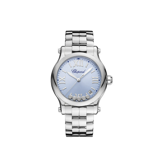 Happy Sport 36 Mm, Quartz, Lucent Steel™, Diamonds 278582-3008