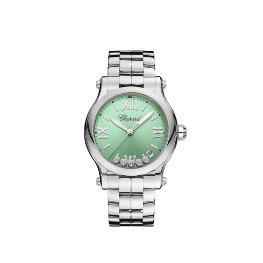 Happy Sport 36 Mm, Quartz, Lucent Steel™, Diamonds 278582-3011