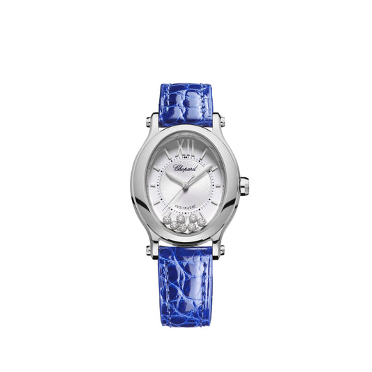 Happy Sport 29 X 31 Mm, Automatic, Lucent Steel™, Diamonds 278602-3001