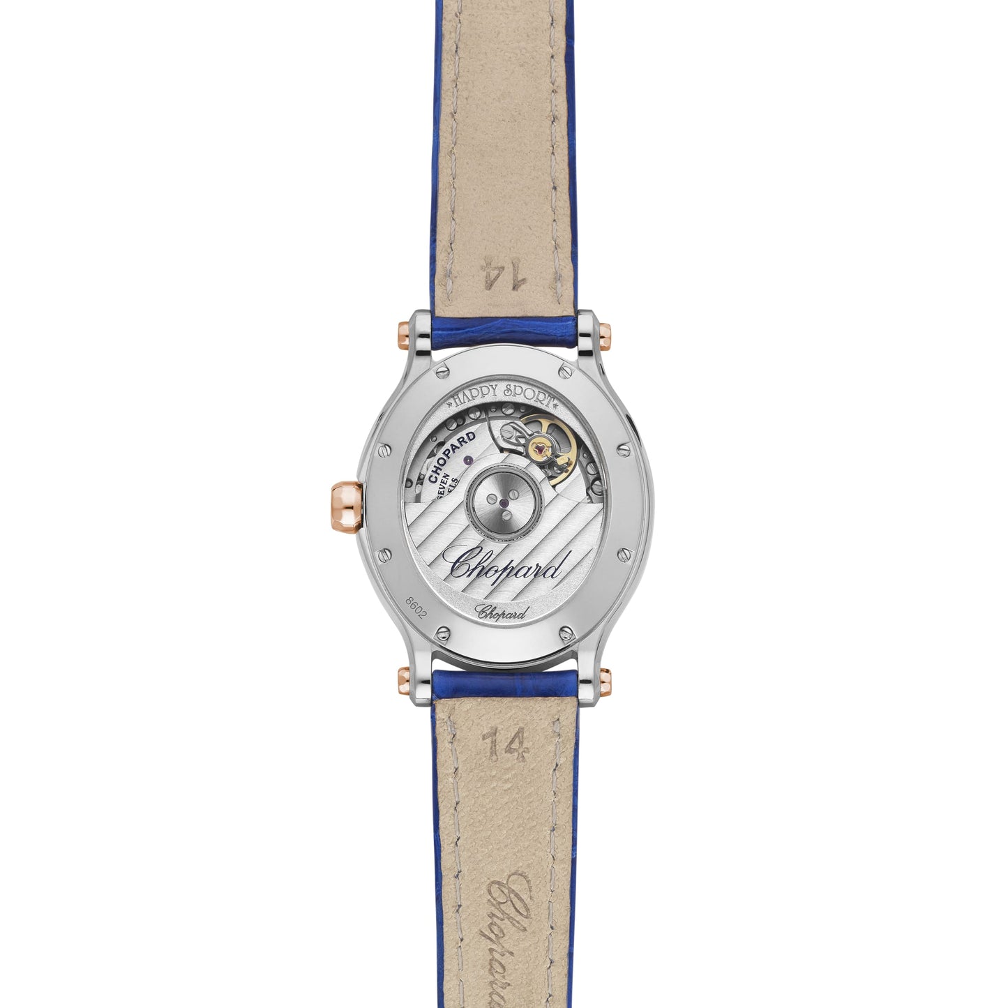 HAPPY SPORT 29 X 31 MM, AUTOMATIC, ETHICAL ROSE GOLD, LUCENT STEEL™, DIAMONDS 278602-6001
