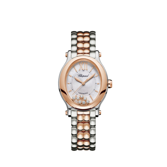 Happy Sport 29 X 31 Mm, Automatic, Ethical Rose Gold, Lucent Steel™, Diamonds 278602-6002
