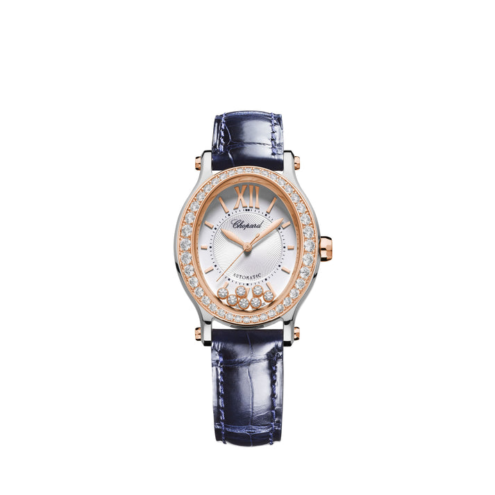 HAPPY SPORT 29 X 31 MM, AUTOMATIC, ETHICAL ROSE GOLD, LUCENT STEEL™, DIAMONDS 278602-6003