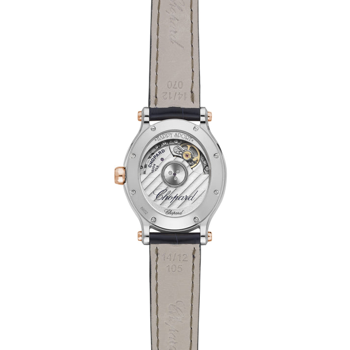 HAPPY SPORT 29 X 31 MM, AUTOMATIC, ETHICAL ROSE GOLD, LUCENT STEEL™, DIAMONDS 278602-6003