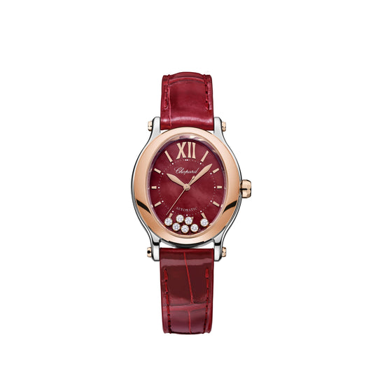 Happy Sport 29 X 31 Mm, Automatic, Ethical Rose Gold, Lucent Steel™, Diamonds 278602-6006