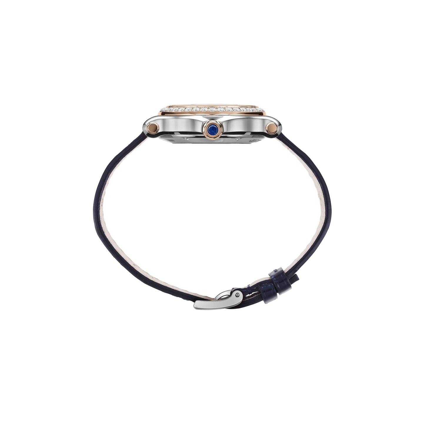 HAPPY SPORT 33 MM, AUTOMATIC, ETHICAL ROSE GOLD, LUCENT STEEL™, DIAMONDS 278608-6003