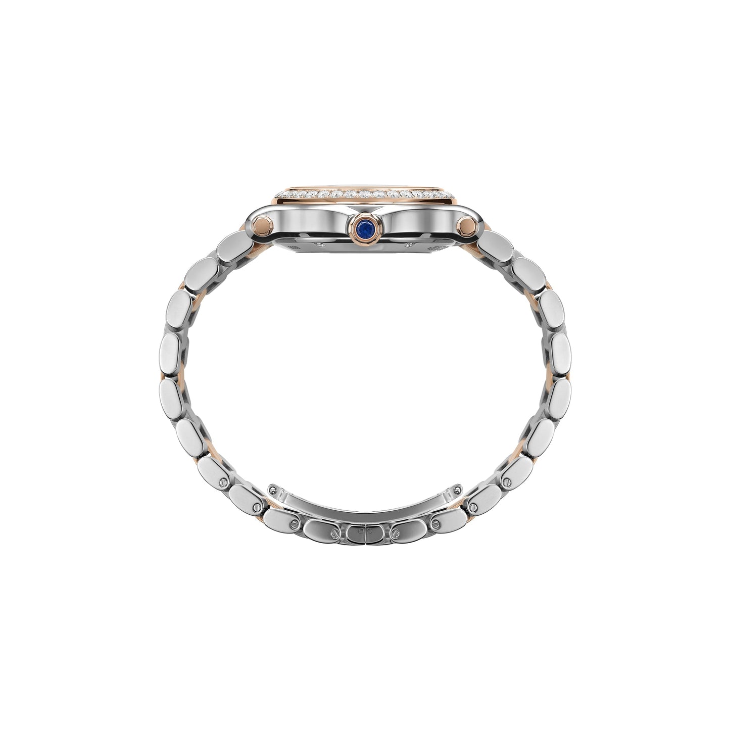HAPPY SPORT 33 MM, AUTOMATIC, ETHICAL ROSE GOLD, LUCENT STEEL™, DIAMONDS 278608-6004