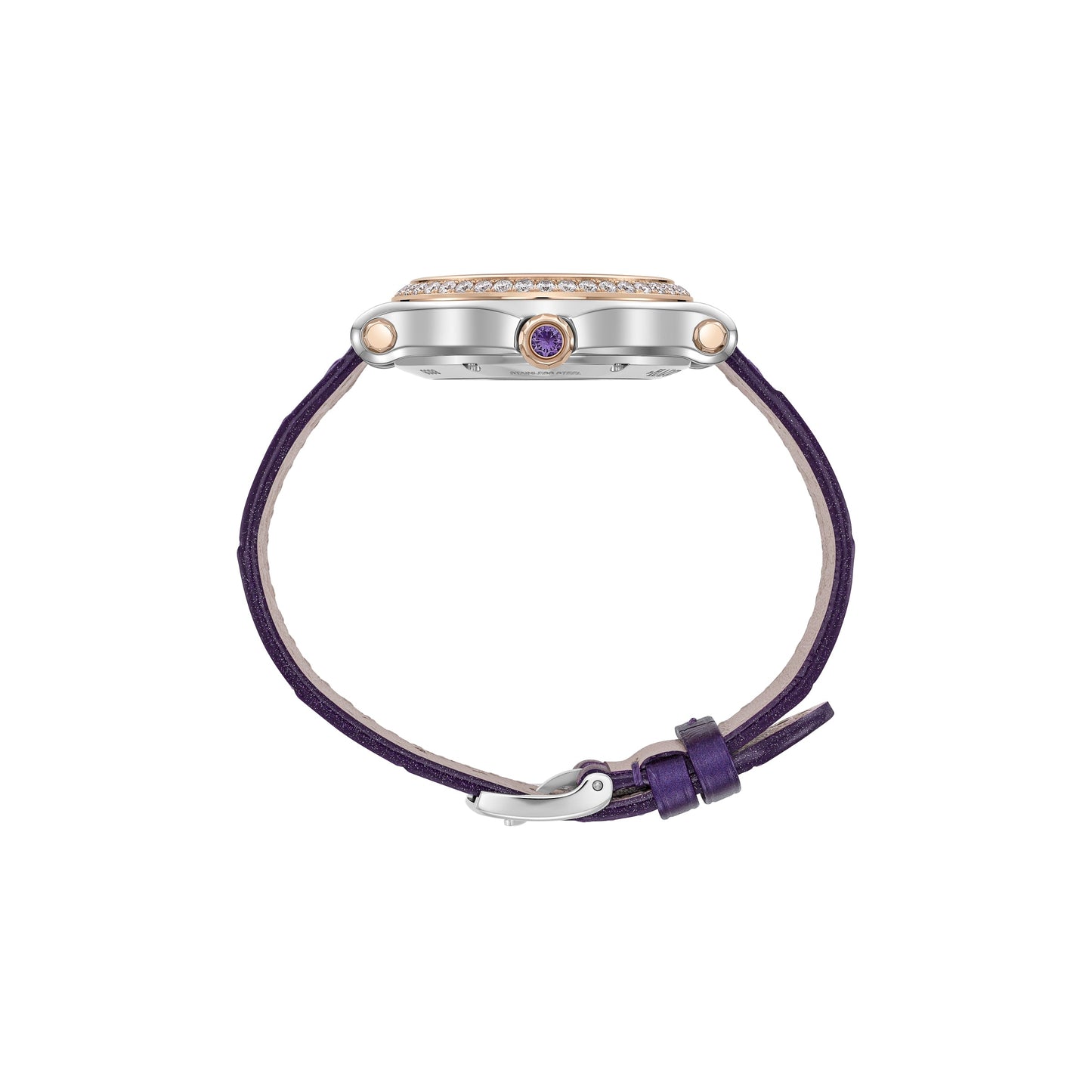 HAPPY SPORT 33 MM, AUTOMATIC, ETHICAL ROSE GOLD, LUCENT STEEL™ 278608-6012