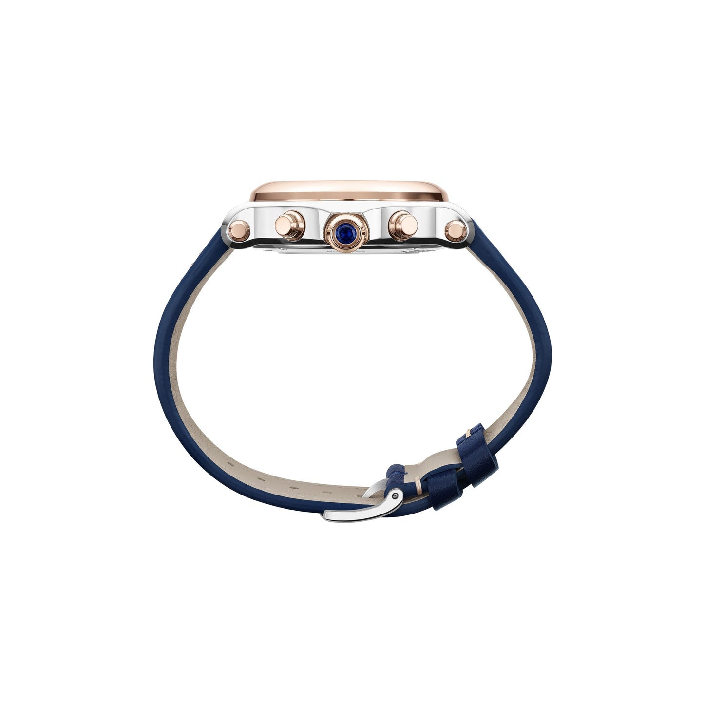 HAPPY SPORT CHRONO 40 MM, AUTOMATIC, ETHICAL ROSE GOLD, LUCENT STEEL™, DIAMONDS 278615-6001