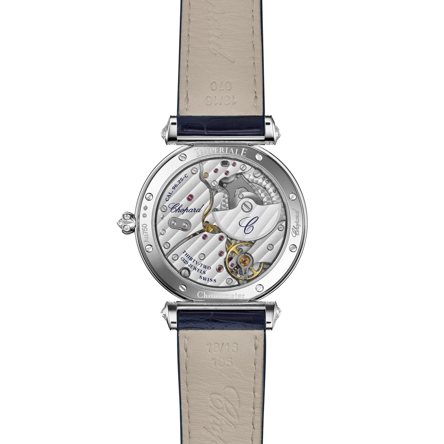IMPERIALE MOONPHASE 36 MM, AUTOMATIC, ETHICAL WHITE GOLD, DIAMONDS 384246-1002