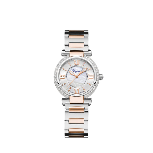 IMPERIALE 29 MM, AUTOMATIC, ETHICAL ROSE GOLD, LUCENT STEEL™, DIAMONDS 388563-6008