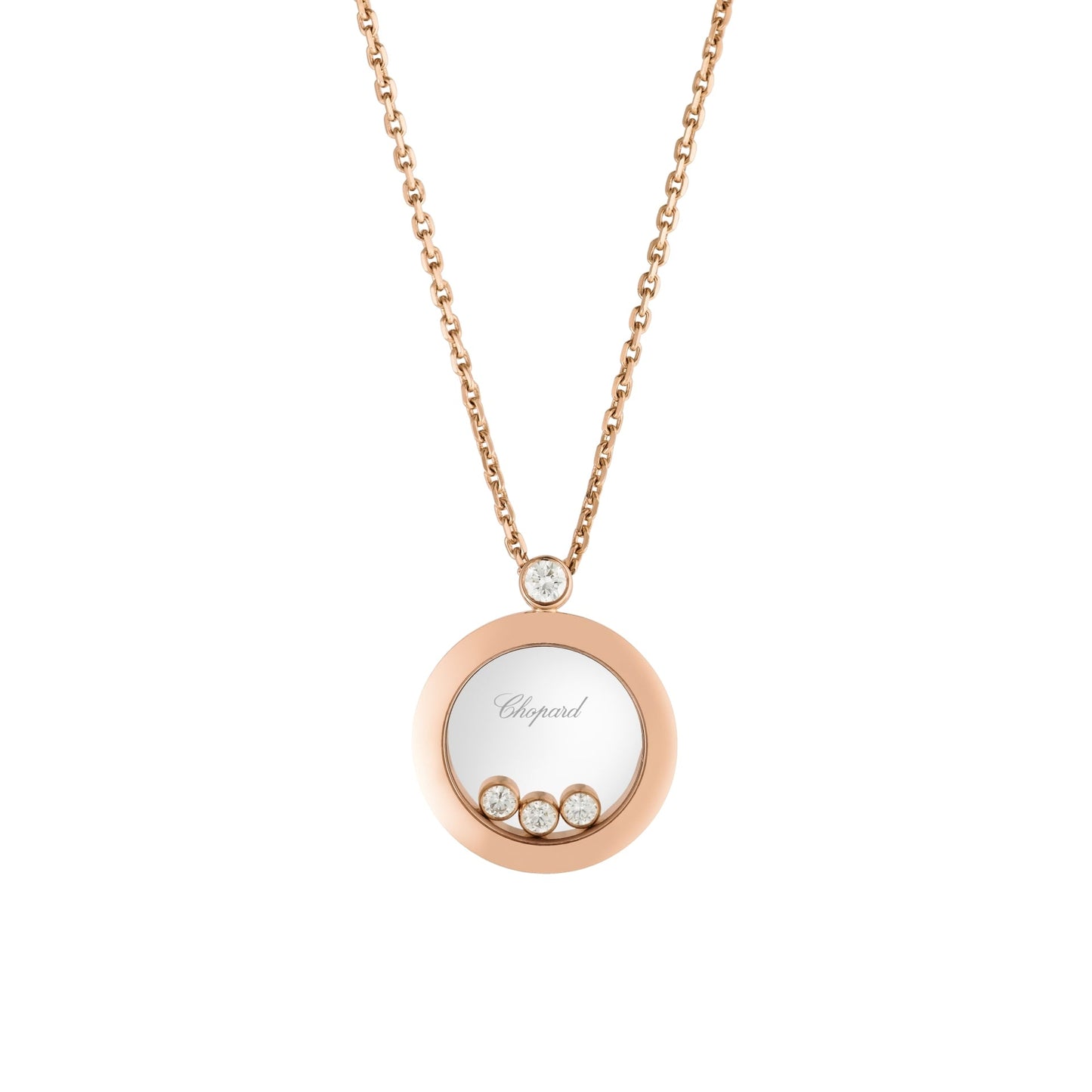 HAPPY DIAMONDS ICONS PENDANT, ETHICAL ROSE GOLD, DIAMONDS 793929-5201