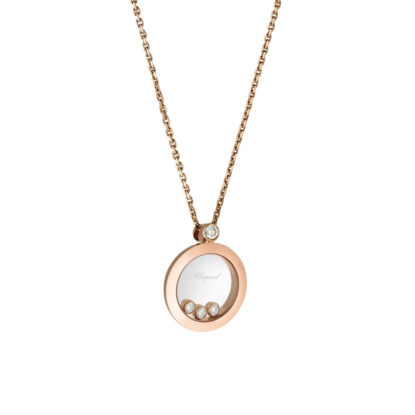 HAPPY DIAMONDS ICONS PENDANT, ETHICAL ROSE GOLD, DIAMONDS 793929-5201