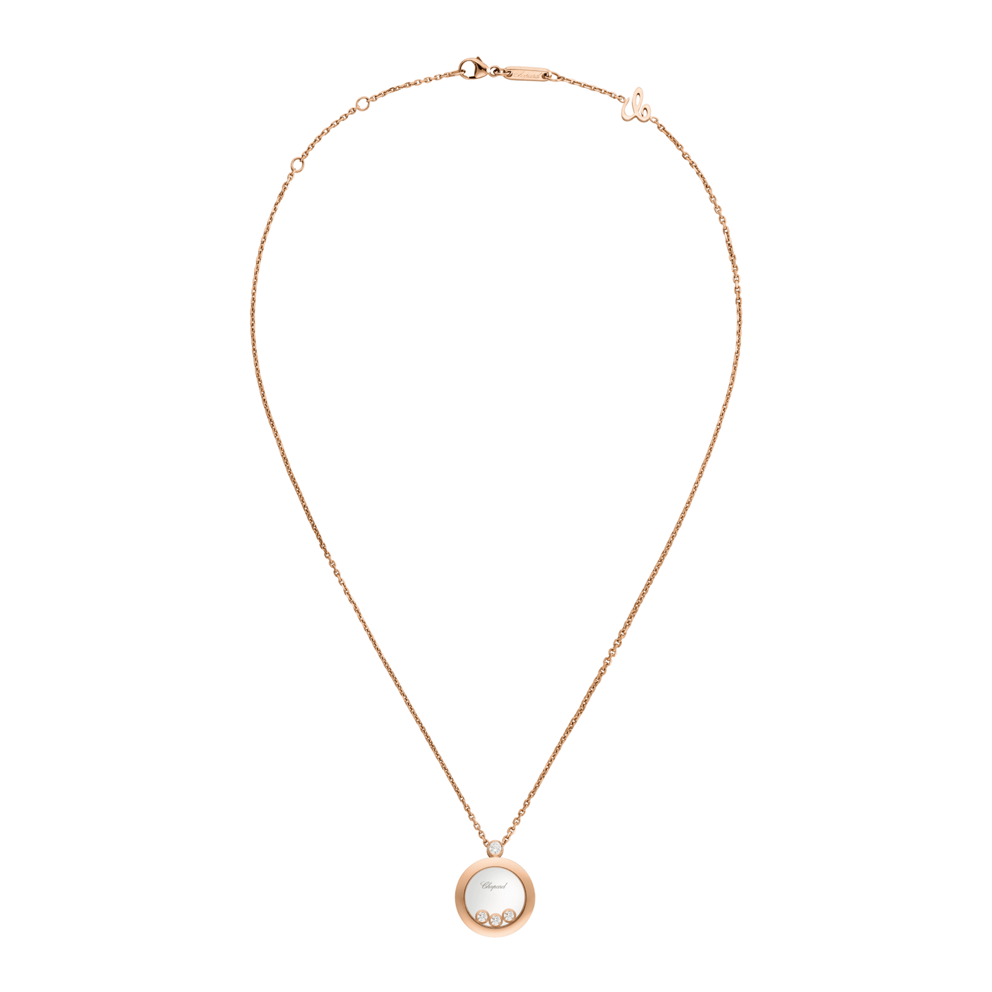 HAPPY DIAMONDS ICONS PENDANT, ETHICAL ROSE GOLD, DIAMONDS 793929-5201