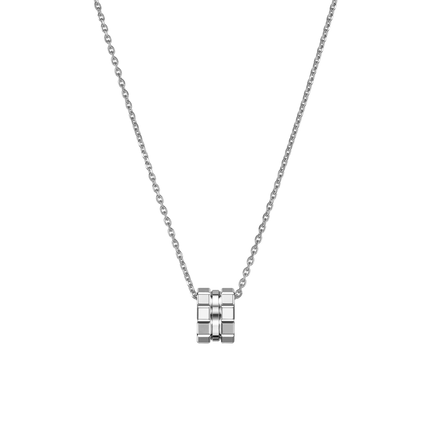 ICE CUBE PENDANT, ETHICAL WHITE GOLD 797004-1001