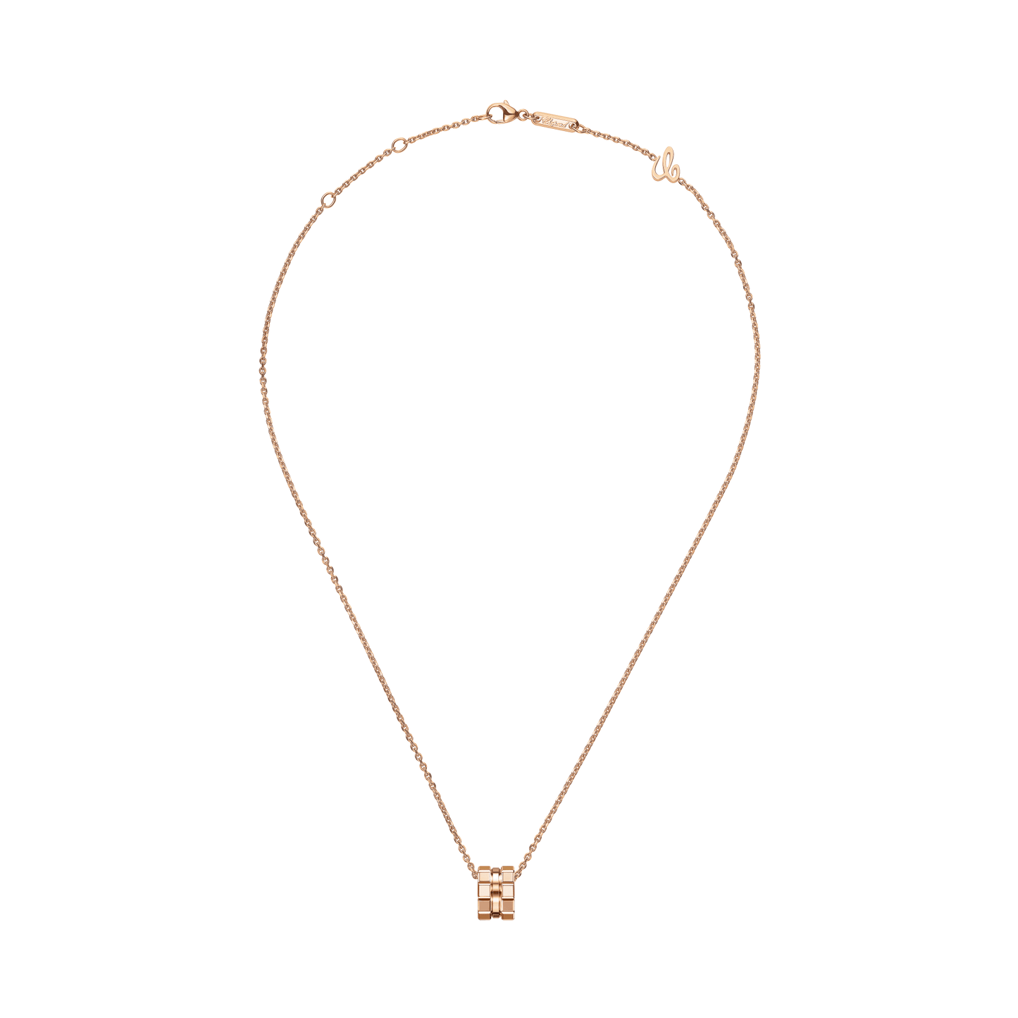 ICE CUBE PENDANT, ETHICAL ROSE GOLD 797004-5001