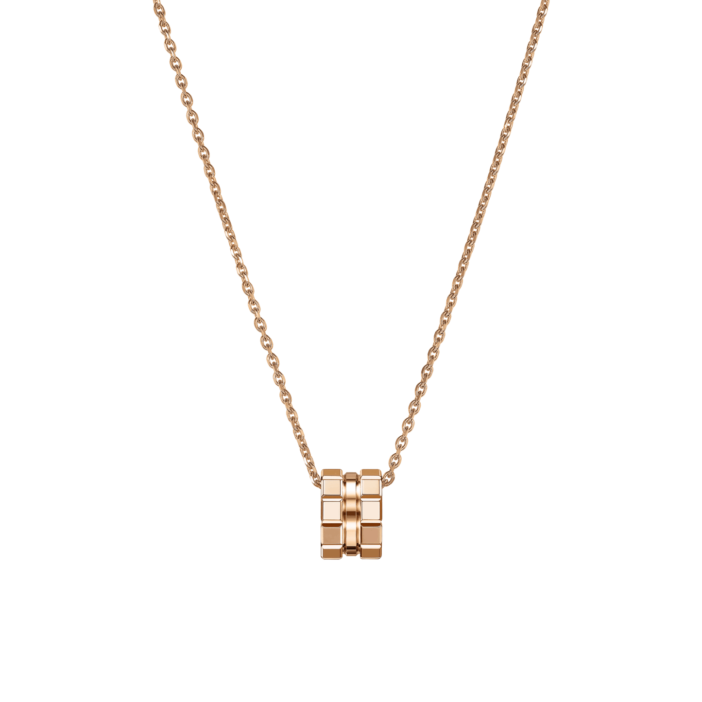 ICE CUBE PENDANT, ETHICAL ROSE GOLD 797004-5001