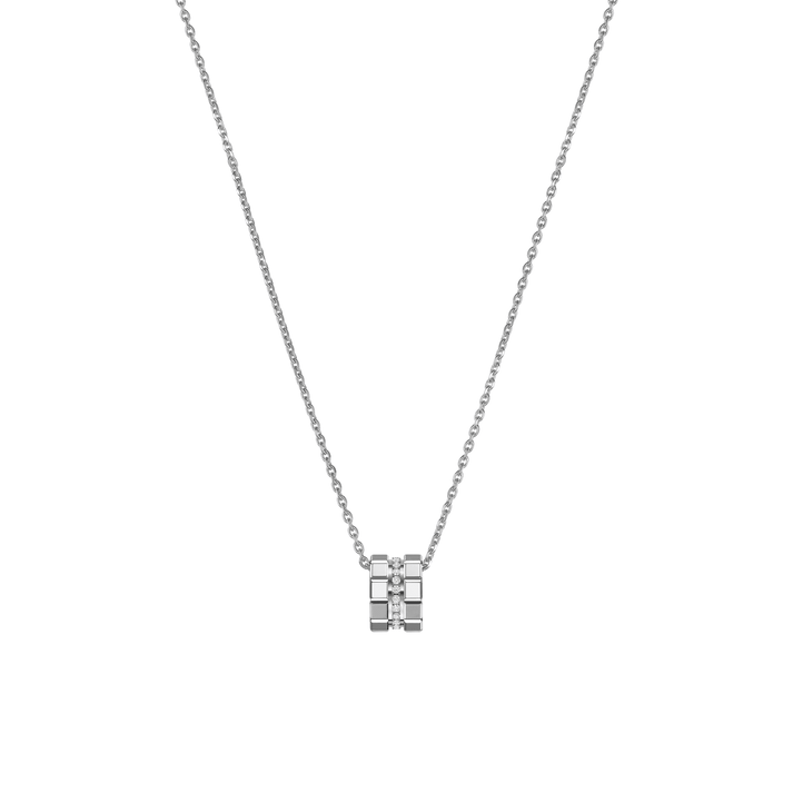 ICE CUBE PENDANT, ETHICAL WHITE GOLD, DIAMONDS 797005-1003