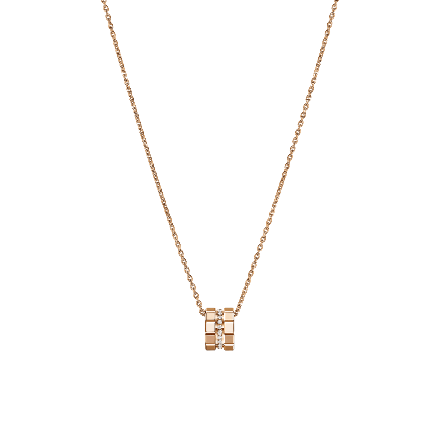 ICE CUBE PENDANT, ETHICAL ROSE GOLD, DIAMONDS 797005-5003