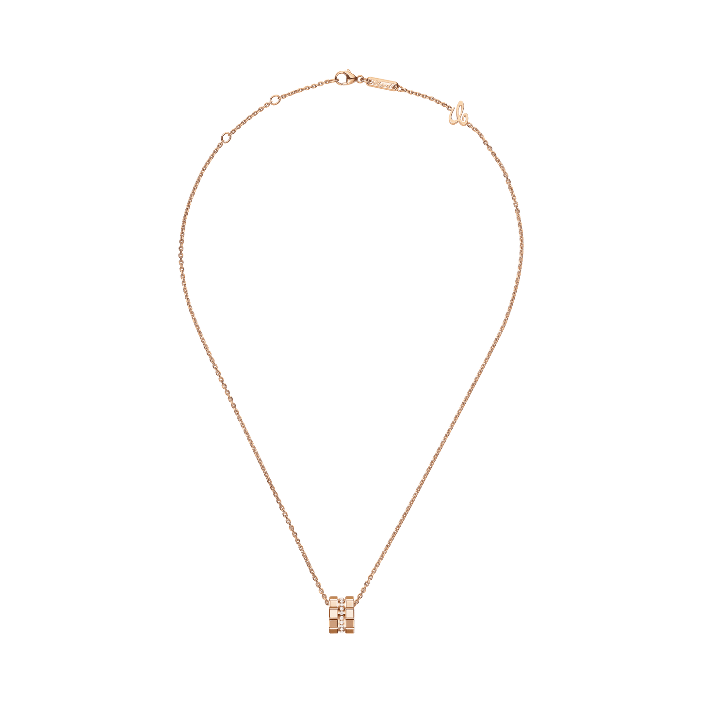 ICE CUBE PENDANT, ETHICAL ROSE GOLD, DIAMONDS 797005-5003