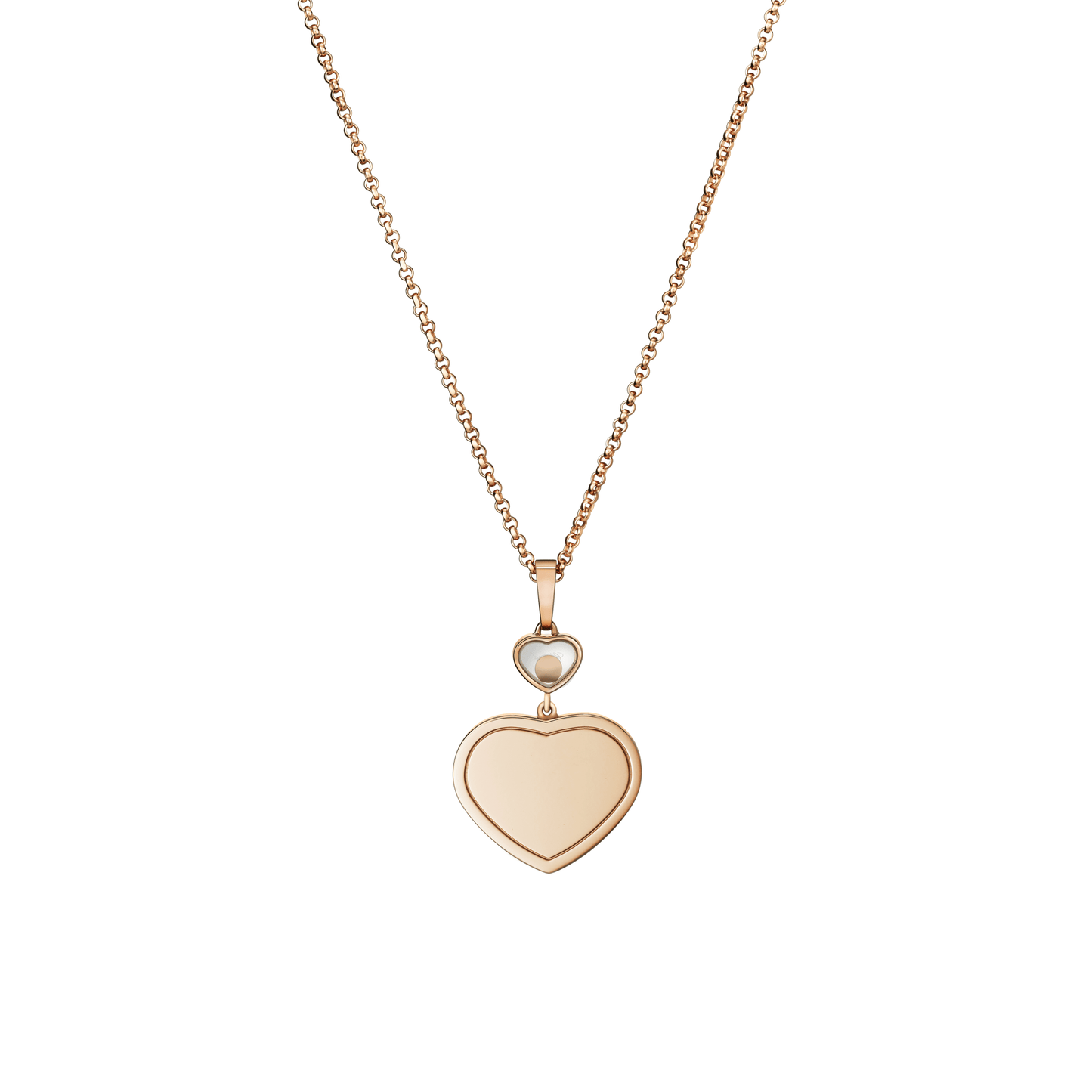 HAPPY HEARTS PENDANT, ETHICAL ROSE GOLD, DIAMONDS 797482-5009