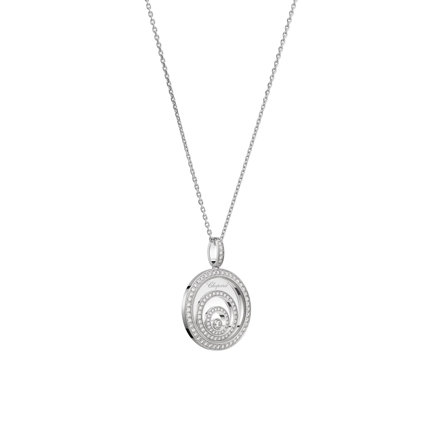 HAPPY SPIRIT PENDANT, ETHICAL WHITE GOLD, DIAMONDS 798231-1001