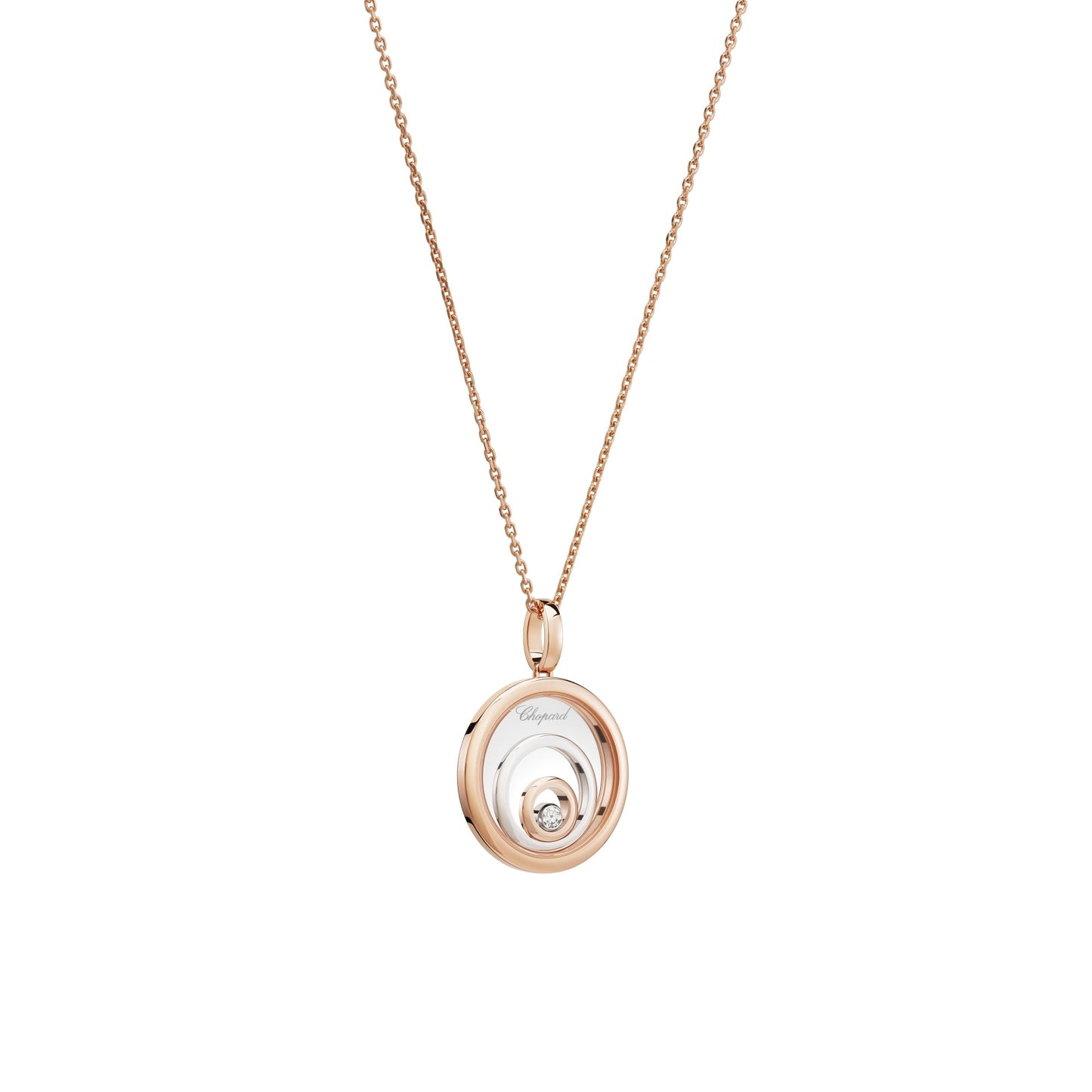 HAPPY SPIRIT PENDANT, ETHICAL ROSE GOLD, ETHICAL WHITE GOLD, DIAMOND 798231-9001
