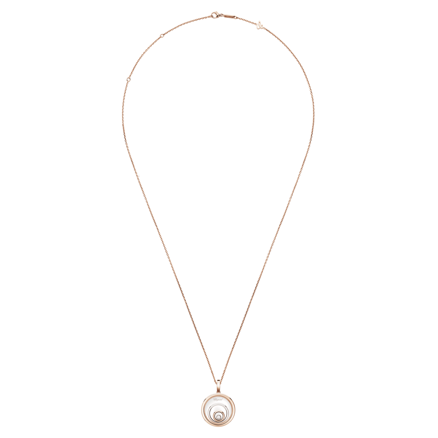 HAPPY SPIRIT PENDANT, ETHICAL ROSE GOLD, ETHICAL WHITE GOLD, DIAMOND 798231-9001