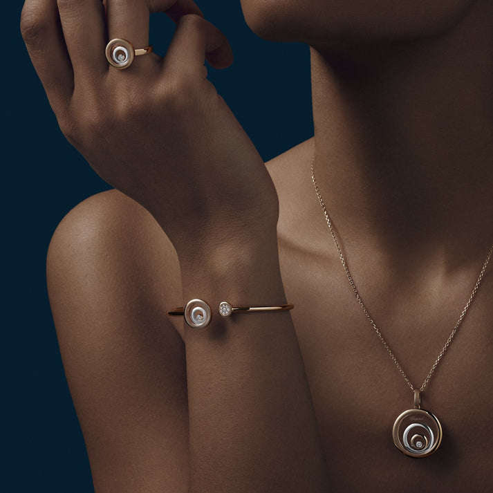 HAPPY SPIRIT PENDANT, ETHICAL ROSE GOLD, ETHICAL WHITE GOLD, DIAMOND 798231-9001