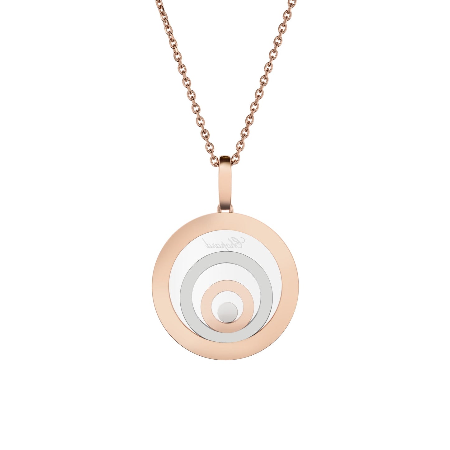 HAPPY SPIRIT PENDANT, ETHICAL ROSE GOLD, ETHICAL WHITE GOLD, DIAMONDS 798231-9003