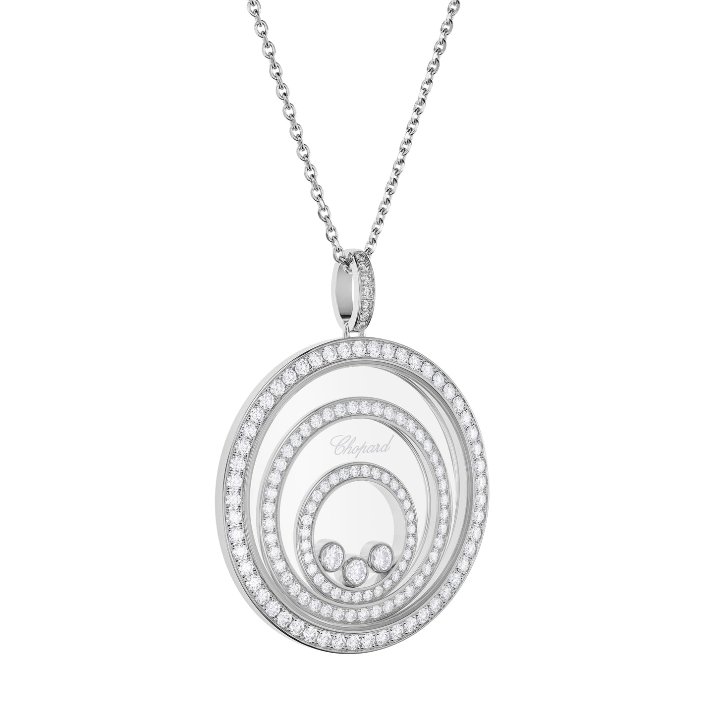 HAPPY SPIRIT PENDANT, ETHICAL WHITE GOLD, DIAMONDS 798232-1001