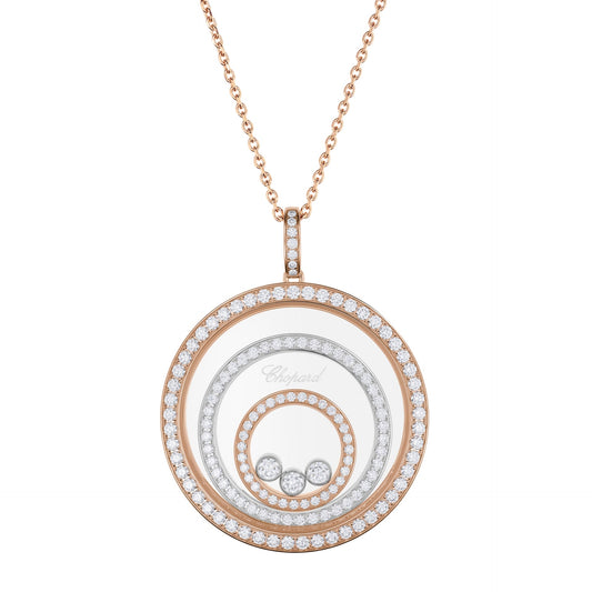 HAPPY SPIRIT PENDANT, ETHICAL ROSE GOLD, ETHICAL WHITE GOLD, DIAMONDS 798232-9003