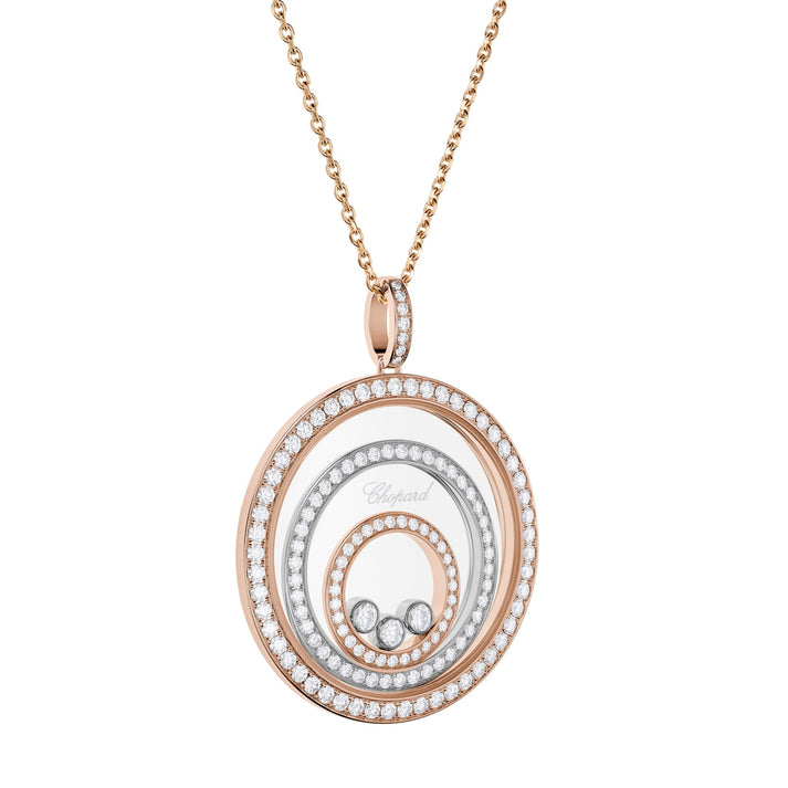HAPPY SPIRIT PENDANT, ETHICAL ROSE GOLD, ETHICAL WHITE GOLD, DIAMONDS 798232-9003