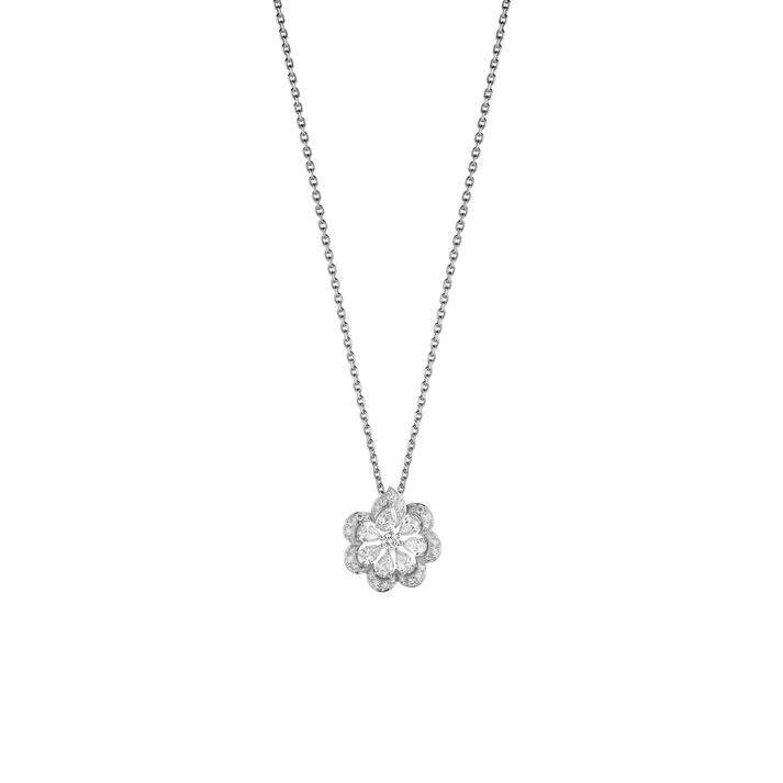 PRECIOUS LACE MINI-FROU-FROU PENDANT, ETHICAL WHITE GOLD, DIAMONDS 798347-1001