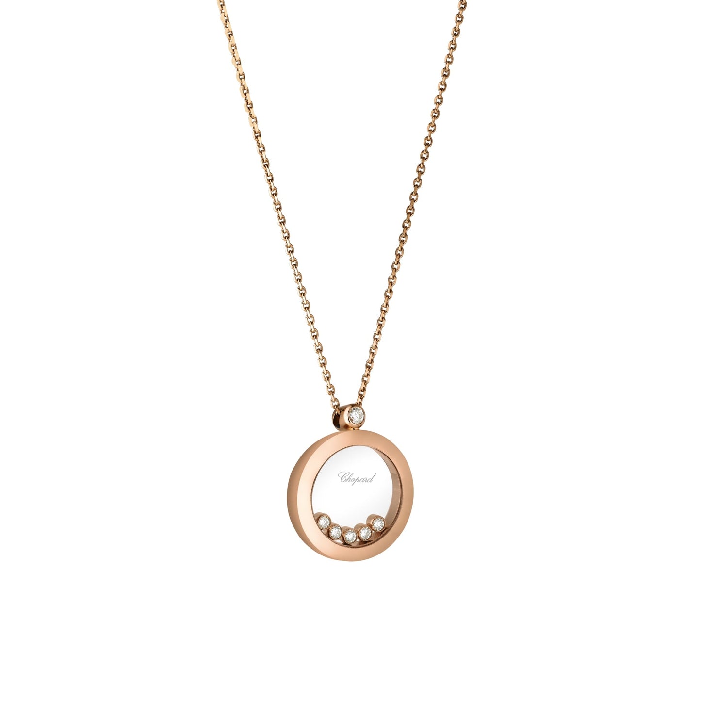 HAPPY DIAMONDS ICONS PENDANT, ETHICAL ROSE GOLD, DIAMONDS 799434-5001