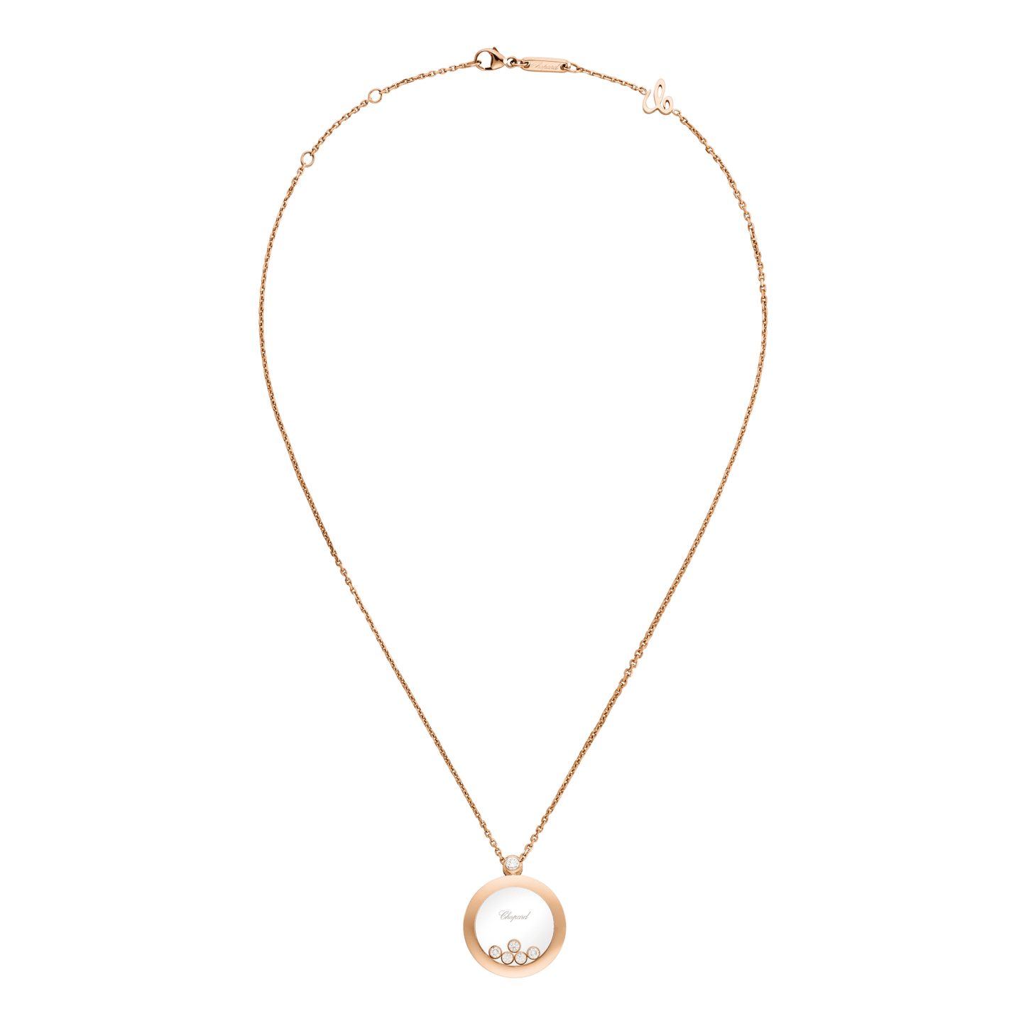 HAPPY DIAMONDS ICONS PENDANT, ETHICAL ROSE GOLD, DIAMONDS 799434-5001