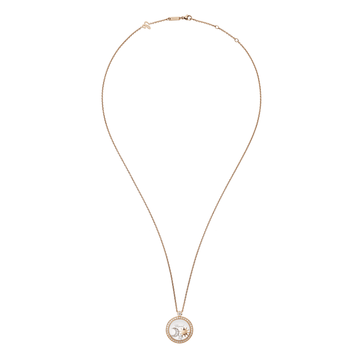 HAPPY SUN, MOON AND STARS PENDANT, ETHICAL ROSE GOLD, DIAMONDS 799434-5401